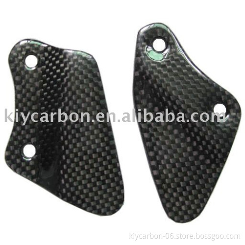 Carbon motorcycle heel guards for BMW